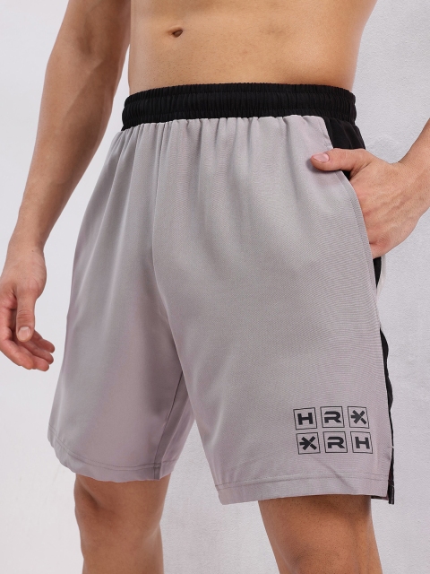 HRX by Hrithik Roshan Men Colourblocked Mid-Rise Training Shorts - Image 6