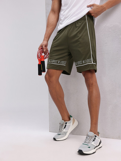 HRX by Hrithik Roshan Men Typography Printed Training Shorts