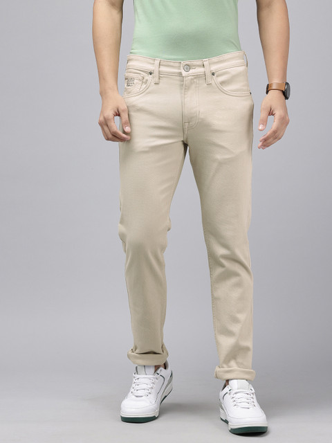 U.S. Polo Assn. Denim Co. Men Slim Tapered Fit Light Fade Stretchable Jeans