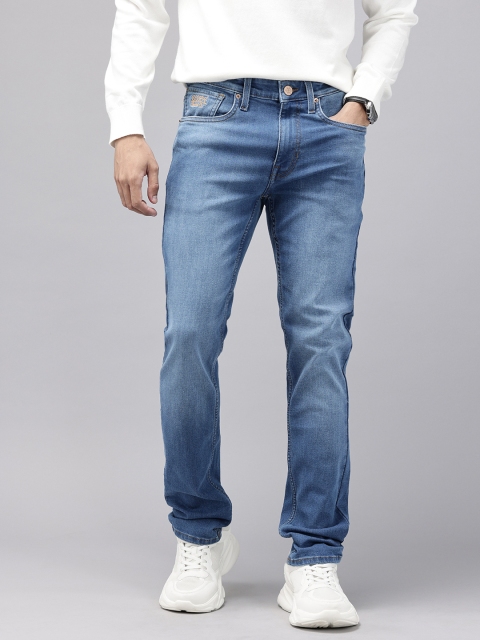 U.S. Polo Assn. Denim Co. Men Regallo Skinny Fit Mid-Rise Light Fade Stretchable Jeans