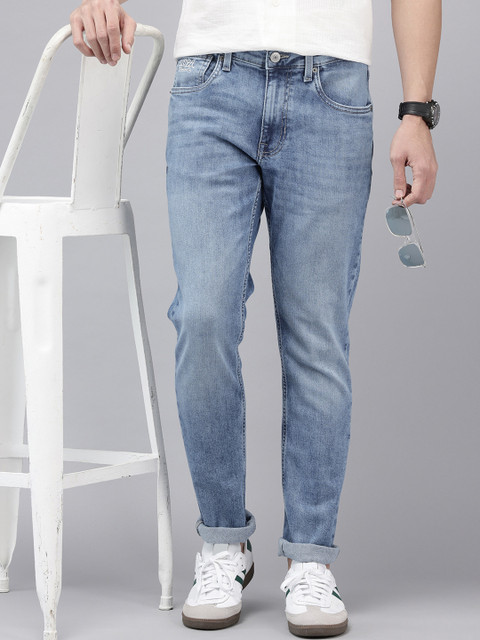 U.S. Polo Assn. Denim Co. Men Brandon Slim Tapered Fit Heavy Fade Stretchable Jeans