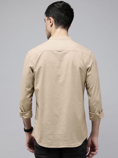 U.S. Polo Assn. Denim Co. Pure Cotton Band Collar Casual Shirt - Image 5
