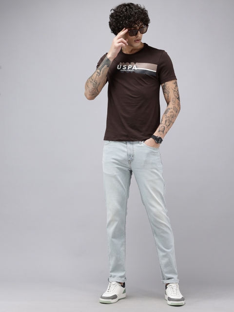 U.S. Polo Assn. Denim Co. Pure Cotton Brand Logo Printed Slim Fit T-shirt - Image 5