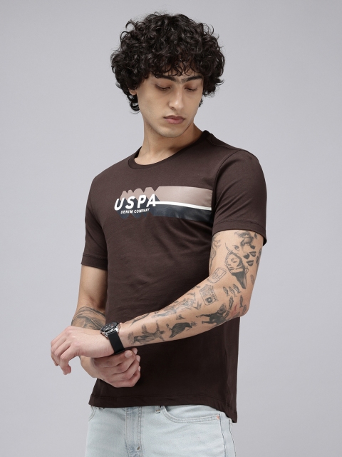 U.S. Polo Assn. Denim Co. Pure Cotton Brand Logo Printed Slim Fit T-shirt - Image 3