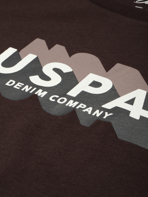 U.S. Polo Assn. Denim Co. Pure Cotton Brand Logo Printed Slim Fit T-shirt - Image 2