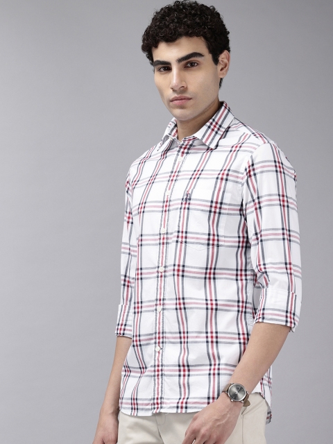 U.S. Polo Assn. Tailored Fit Checked Pure Cotton Casual Shirt - Image 4
