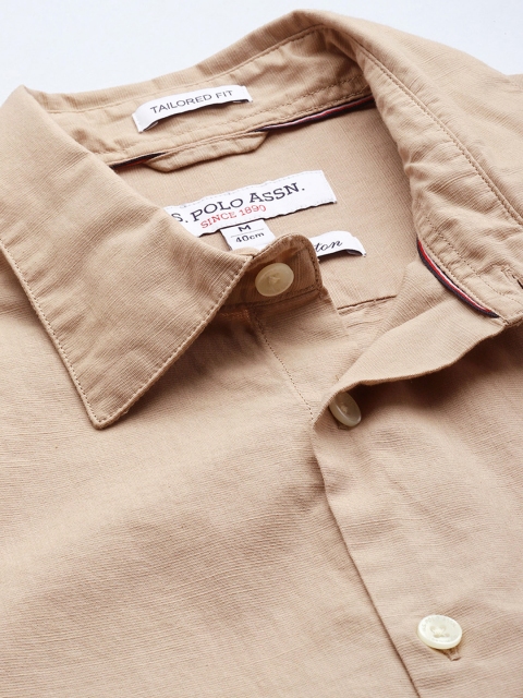 U.S. Polo Assn. Pure Cotton Tailored Fit Opaque Casual Shirt - Image 2