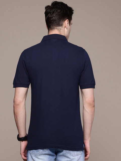 Moda Rapido Men Solid Polo Collar T-shirt - Image 4