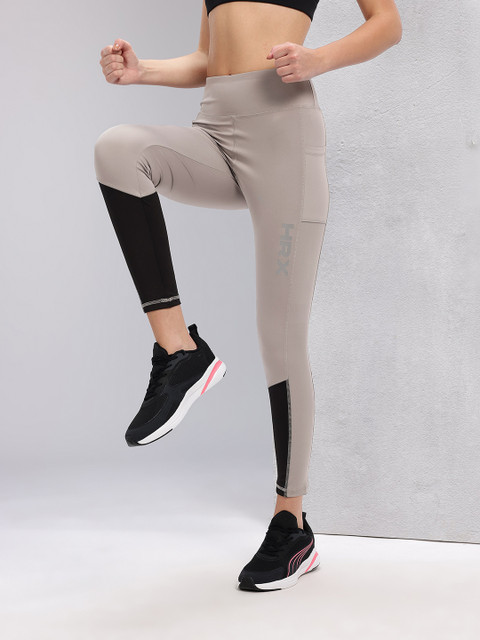 HRX by Hrithik Roshan Women Brand logo Detail Rapid-Dry Running Tights
