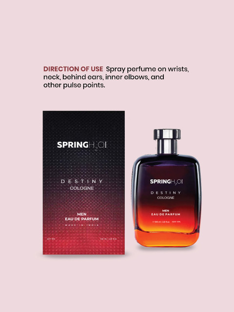 Spring H2O Men Destiny Cologne Eau de Parfum - 100 ml - Image 4