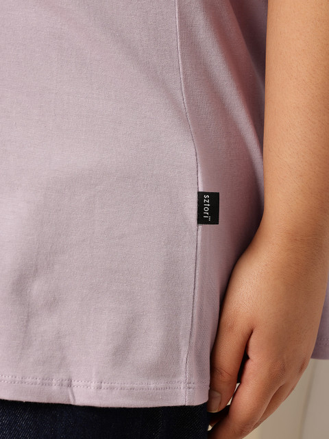 Sztori Plus Size Printed Drop-Shoulder Sleeves Pure Cotton Oversized T-shirt - Image 8