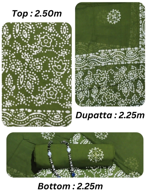 Farooq Dyeing Floral Printed Pure Cotton Unstitched Dress Material - Image 4