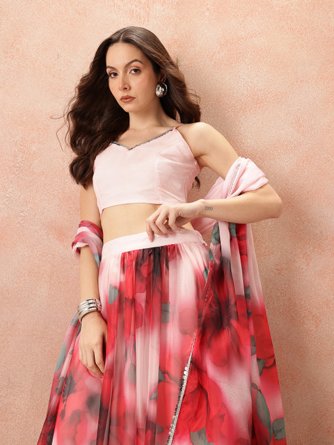 all about you Printed Ready to Wear Lehenga Set With Dupatta - Image 5