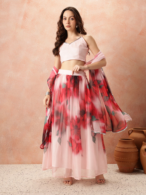 all about you Printed Ready to Wear Lehenga Set With Dupatta - Image 6