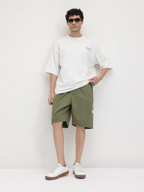 The Roadster Life Co. Men Pure Cotton Relaxed Fit Cargo Shorts - Image 5