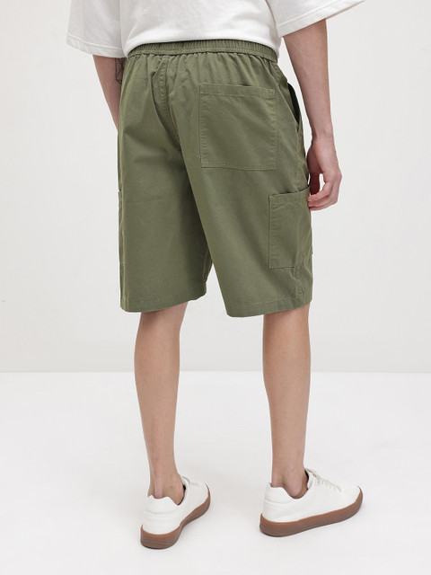 The Roadster Life Co. Men Pure Cotton Relaxed Fit Cargo Shorts - Image 4