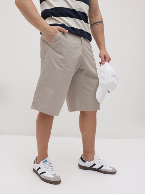 The Roadster Life Co. Pure Cotton Loose Fit Bermuda Shorts