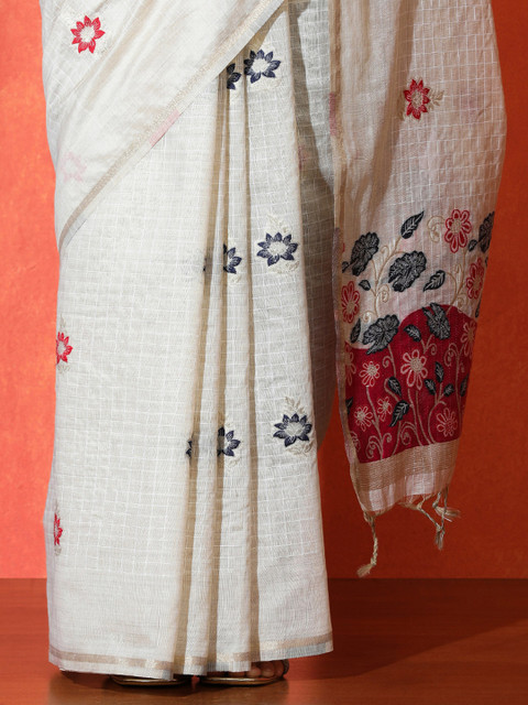 SARHA Woven Design Cotton Saree - Image 6