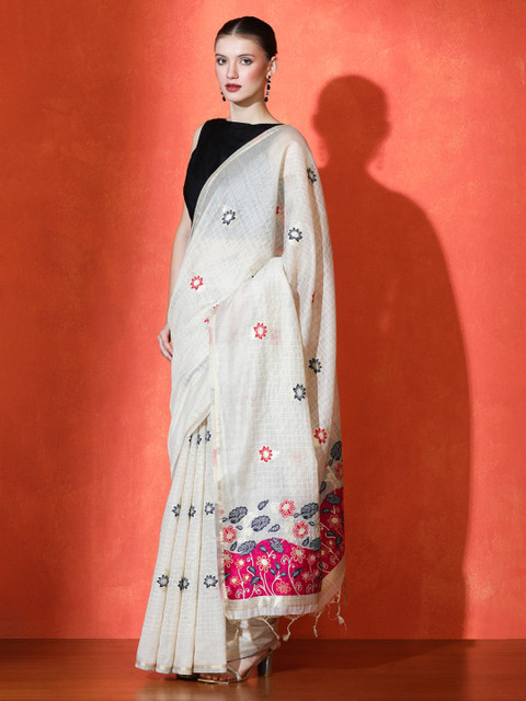 SARHA Woven Design Cotton Saree - Image 2