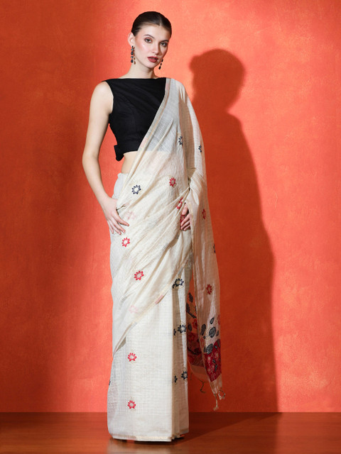 SARHA Woven Design Cotton Saree - Image 4