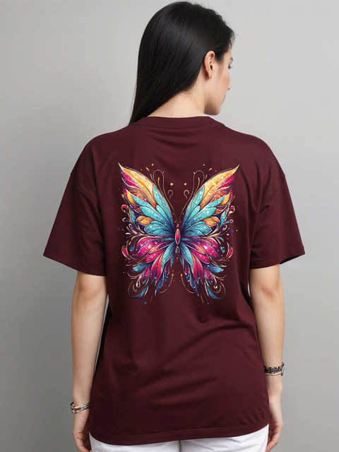 SMARTEES Women Printed Oversized T-shirt