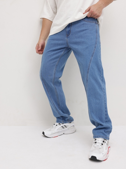 The Roadster Life Co. Men Mid-Rise Pure Cotton Straight Fit Jeans