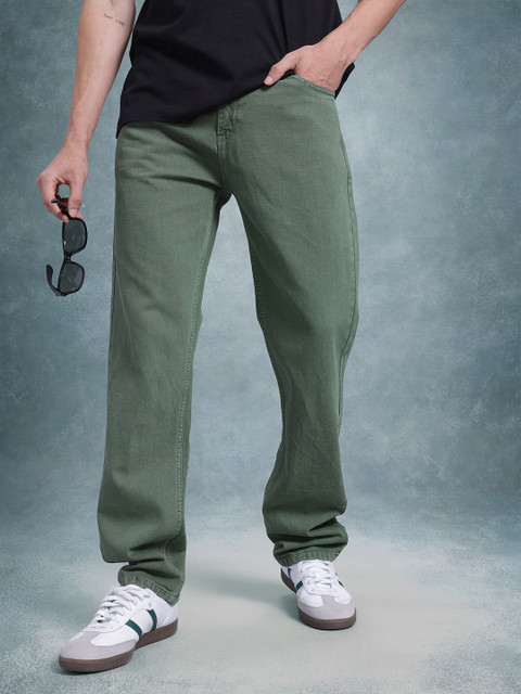 The Roadster Life Co. Men Mid-Rise Pure Cotton Loose Fit Jeans