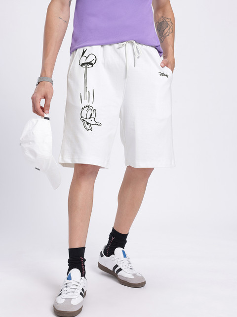 Disney by Glitchez Men Donald Duck Print Relaxed Short