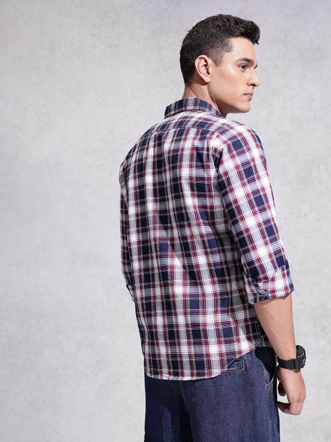WROGN Opaque Checked Pure Cotton Casual Shirt - Image 5