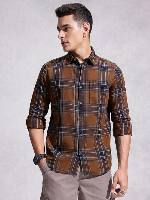 WROGN Opaque Checked Pure Cotton Casual Shirt - Image 3