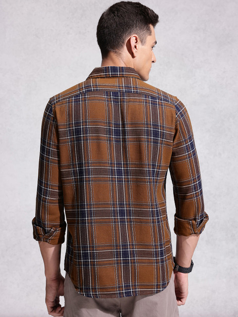 WROGN Opaque Checked Pure Cotton Casual Shirt - Image 5