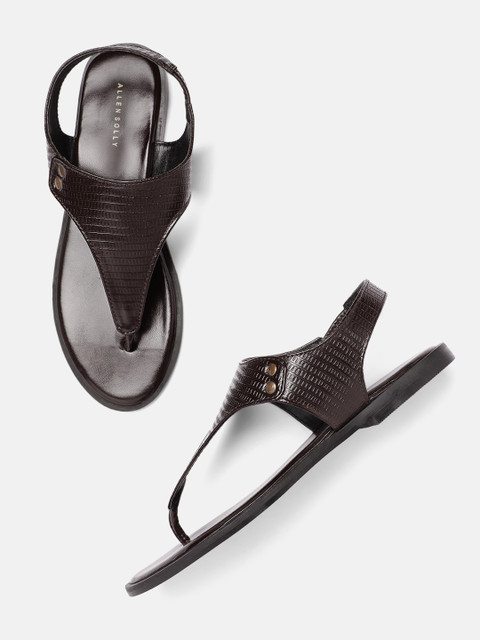 Allen Solly Women Textured Open Toe Flats