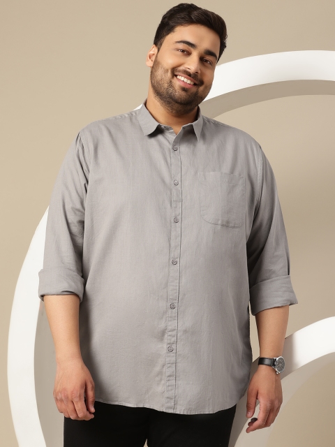 Sztori Men Plus Size Premium Cotton Linen Casual Shirt - Image 3