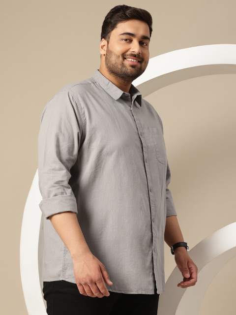 Sztori Men Plus Size Premium Cotton Linen Casual Shirt - Image 4