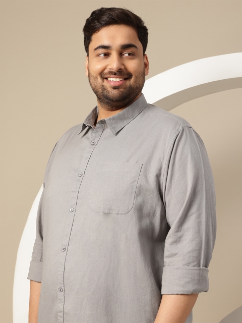 Sztori Men Plus Size Premium Cotton Linen Casual Shirt - Image 2