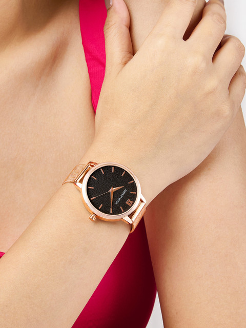 JOKER & WITCH Women Embellished Dial & Stainless Steel Bracelet Style Straps Analogue