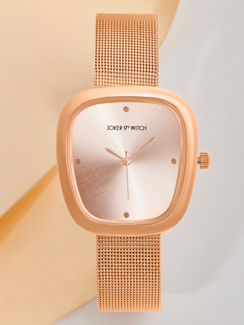 JOKER & WITCH Women Mother of Pearl Dial & Stainless Steel Bracelet Style Watch AMWW986 - Image 2