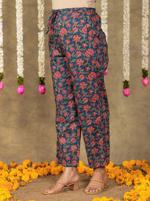 Aramya Women Floral Printed Ethnic Palazzos - Image 3