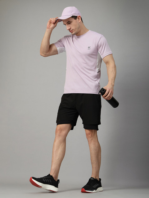 HRX by Hrithik Roshan Men Colourblocked Round Neck T-shirt