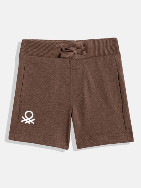 United Colors of Benetton Kids Boys Brand Logo Printed Knee Length Shorts