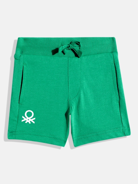 United Colors of Benetton Boys Brand Logo Printed Shorts