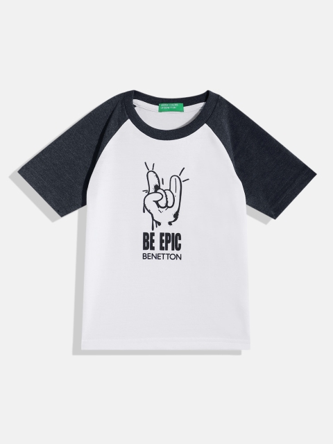 United Colors of Benetton Boys Typography Printed T-shirt