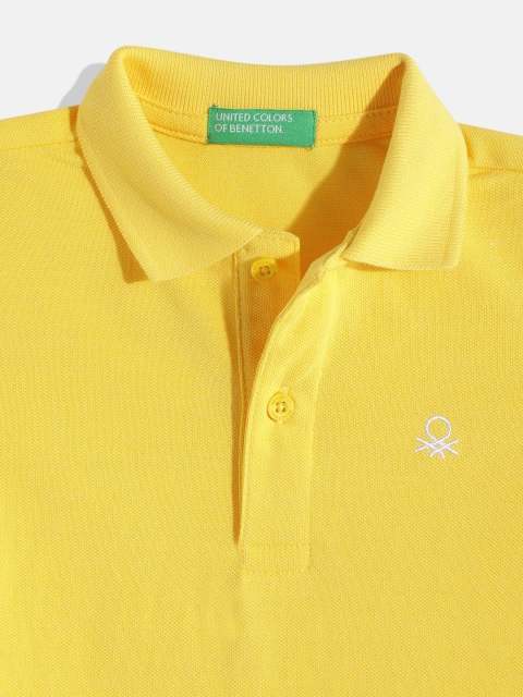 United Colors of Benetton Boys Solid Polo T-shirt - Image 3