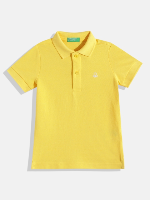 United Colors of Benetton Boys Solid Polo T-shirt