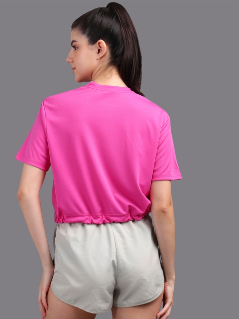 HRX by Hrithik Roshan Women Solid Round Neck T-shirt - Image 4