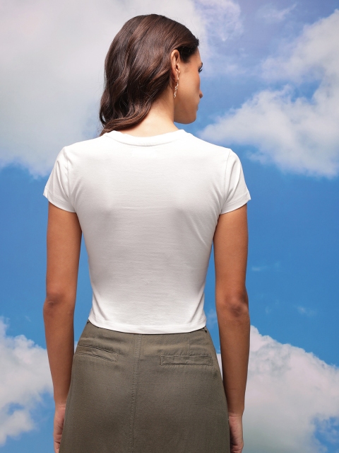 CORSICA Floral Printed Pure Cotton Crop T-shirt - Image 5