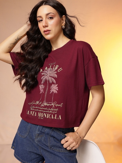 CORSICA Boxy Fit Graphic Printed T-shirt