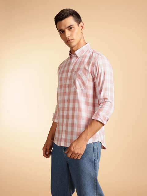 French Connection Buffalo Check Button-Down Collar Pure Cotton Casual Shirt - Image 4