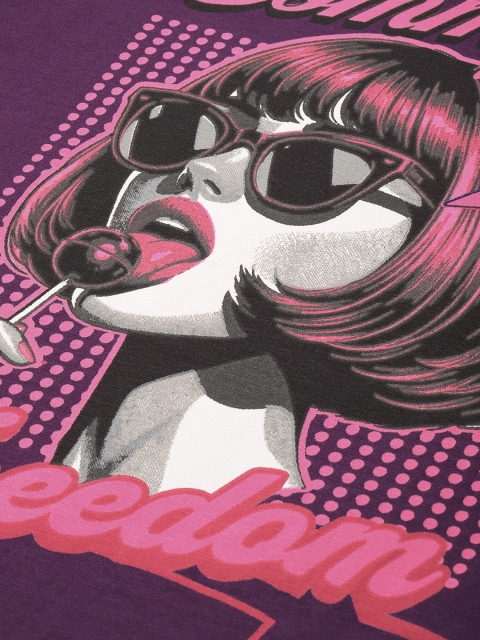 Dillinger Women Oversized Printed Tshirt - Image 2