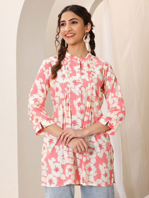 Libas Mandarin Collar Printed Tunic